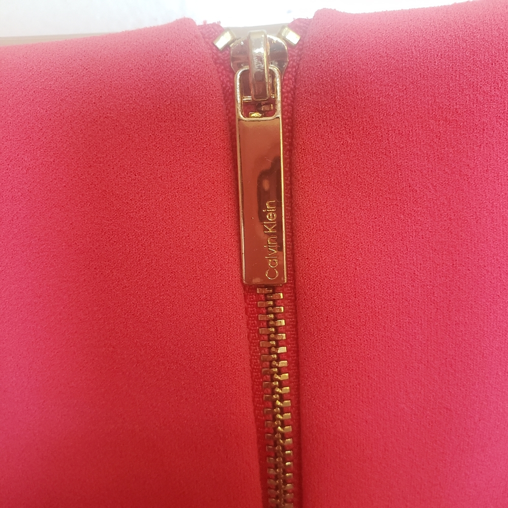 CALVIN KLEIN Capelet Empire-Waist Sheath Dress: size 16 - Picture 11 of 13